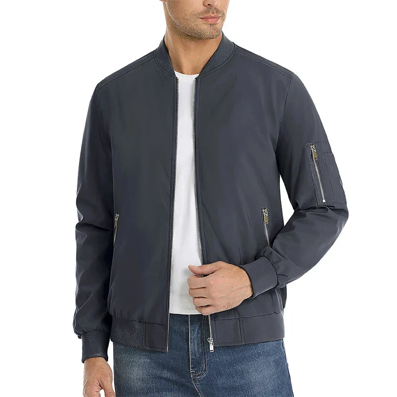 MAGCOMSEN Men's Aviator Jacket Lightweight Casual Spring Autumn