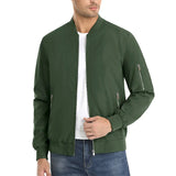 MAGCOMSEN Men's Aviator Jacket Lightweight Casual Spring Autumn