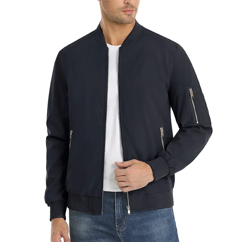 MAGCOMSEN Men's Aviator Jacket Lightweight Casual Spring Autumn