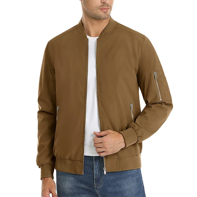 MAGCOMSEN Men's Aviator Jacket Lightweight Casual Spring Autumn
