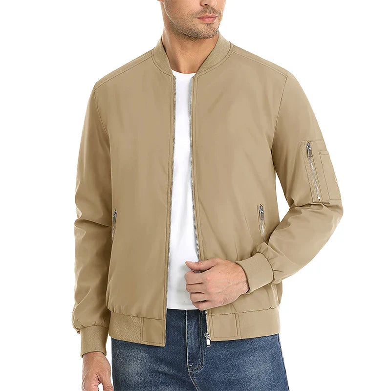 MAGCOMSEN Men's Aviator Jacket Lightweight Casual Spring Autumn