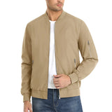 MAGCOMSEN Men's Aviator Jacket Lightweight Casual Spring Autumn