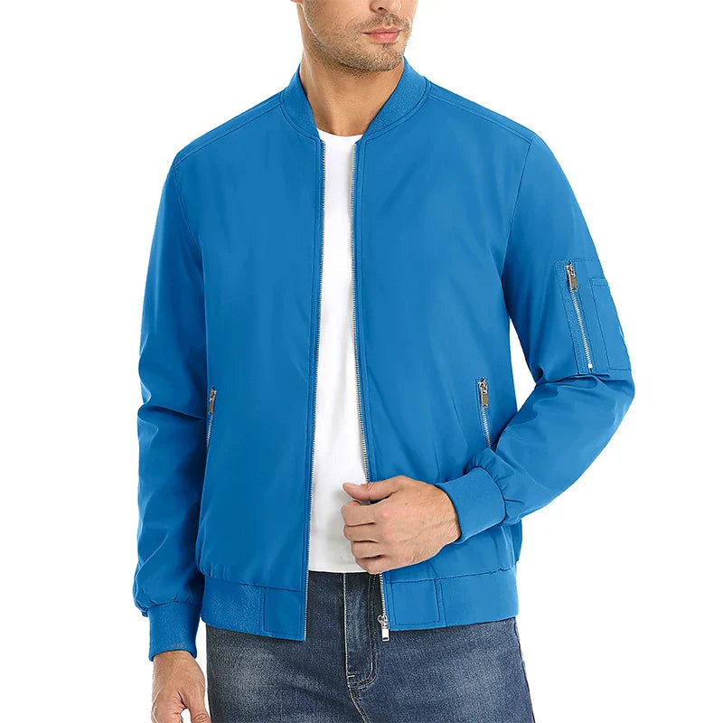 MAGCOMSEN Men's Aviator Jacket Lightweight Casual Spring Autumn
