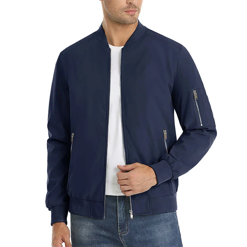 MAGCOMSEN Men's Aviator Jacket Lightweight Casual Spring Autumn