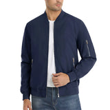 MAGCOMSEN Men's Aviator Jacket Lightweight Casual Spring Autumn