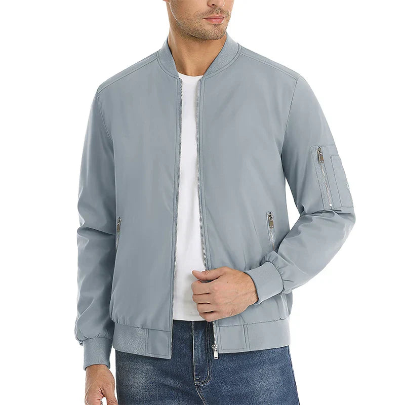 MAGCOMSEN Men's Aviator Jacket Lightweight Casual Spring Autumn