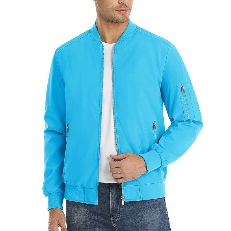 MAGCOMSEN Men's Aviator Jacket Lightweight Casual Spring Autumn