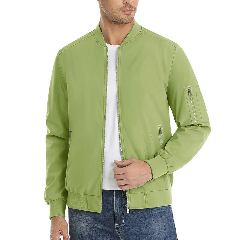 MAGCOMSEN Men's Aviator Jacket Lightweight Casual Spring Autumn