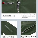 MAGCOMSEN Men's Aviator Jacket Lightweight Casual Spring Autumn