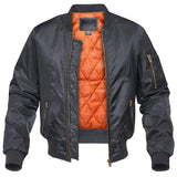 MAGCOMSEN Men's Aviator Jackets Thick Warm Orange Lining