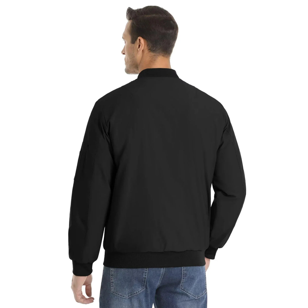 MAGCOMSEN Men's Aviator Jackets Thick Warm Orange Lining