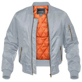 MAGCOMSEN Men's Aviator Jackets Thick Warm Orange Lining