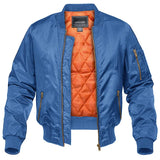 MAGCOMSEN Men's Aviator Jackets Thick Warm Orange Lining