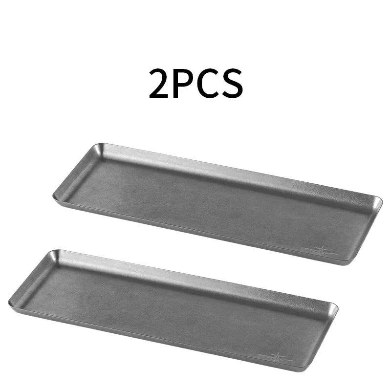 MHW-3BOMBER Vintage Espresso Coffee Bar Tray Rectangular Stainless