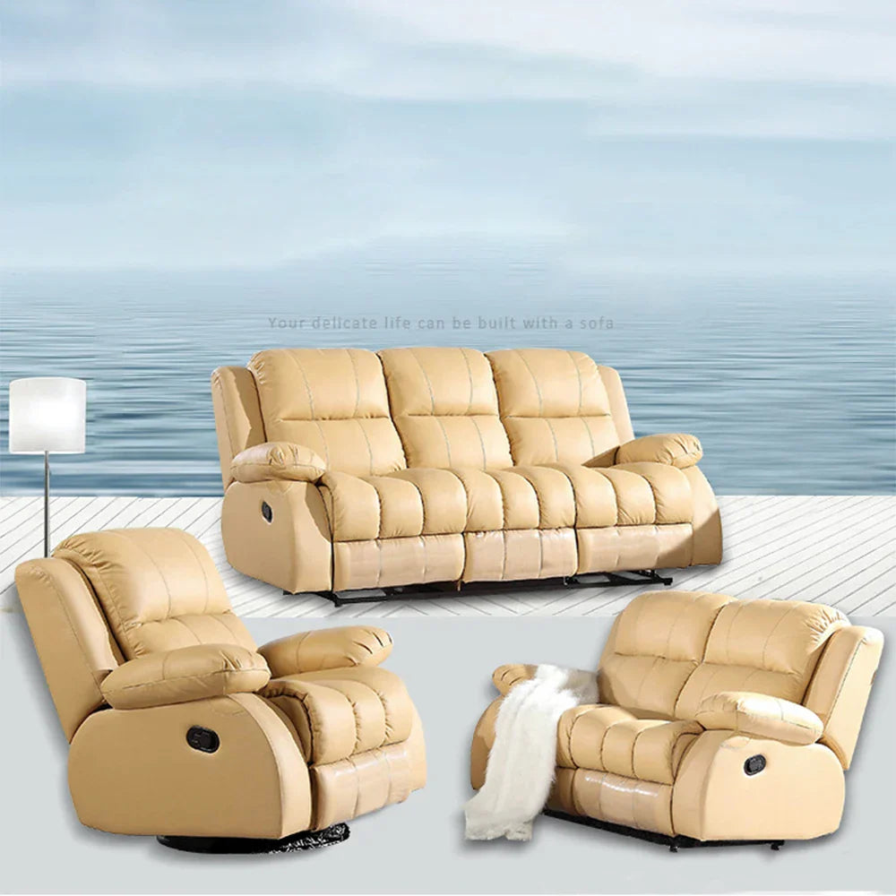 MINGDIBAO Manual / Electric Recliner Sofa Genuine Leather