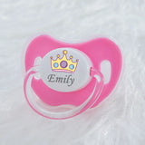 MIYOCAR personalized any name colorful lovely crown pacifier