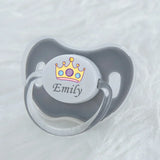 MIYOCAR personalized any name colorful lovely crown pacifier