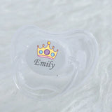 MIYOCAR personalized any name colorful lovely crown pacifier