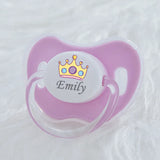 MIYOCAR personalized any name colorful lovely crown pacifier