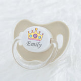 MIYOCAR personalized any name colorful lovely crown pacifier