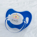 MIYOCAR personalized any name colorful lovely crown pacifier