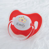 MIYOCAR personalized any name colorful lovely crown pacifier