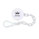 MIYOCAR personalized silver Metallic bling pacifier box and