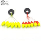 MNFT 60Pcs Seven-star Oval Mini Fishing Float Space