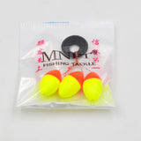 MNFT 60Pcs Seven-star Oval Mini Fishing Float Space