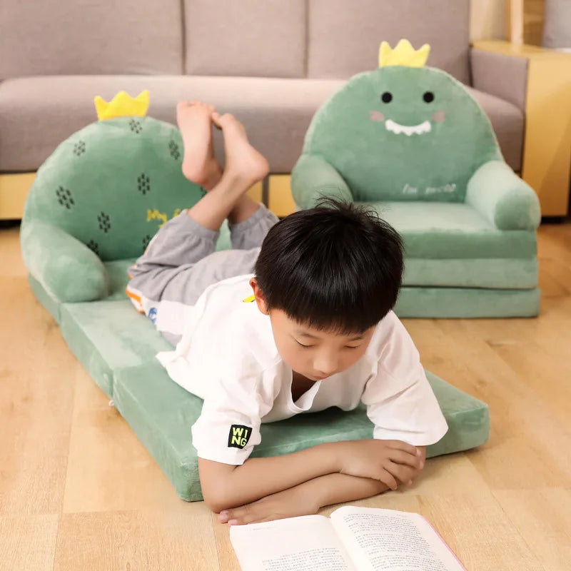 MOMO Children Sofa Cute Cartoon Lazy Folding Small