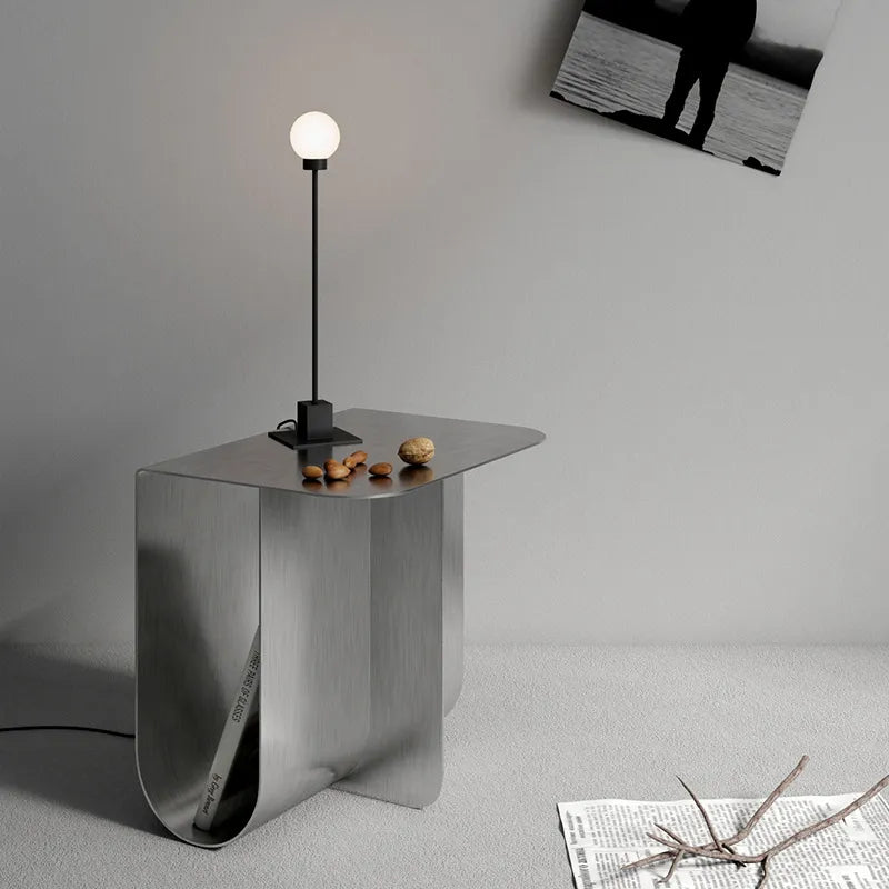 MOMO Mini Stainless Steel Sofa Side Table Designer