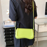 MOODS Flap Crossbody Bags For Women Pure Color