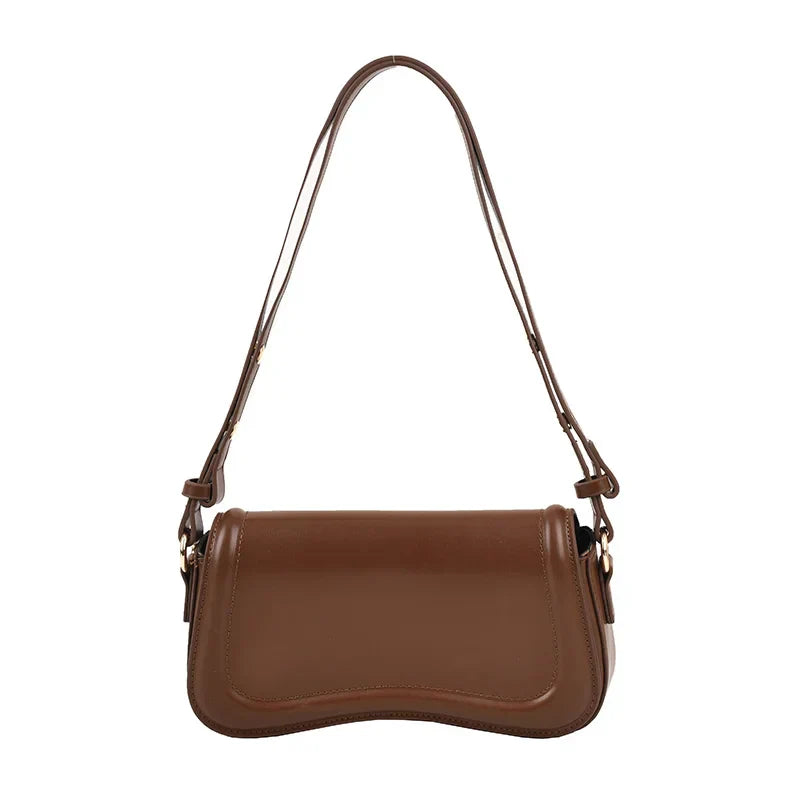 MOODS Flap Crossbody Bags For Women Pure Color