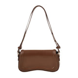 MOODS Flap Crossbody Bags For Women Pure Color