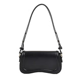 MOODS Flap Crossbody Bags For Women Pure Color
