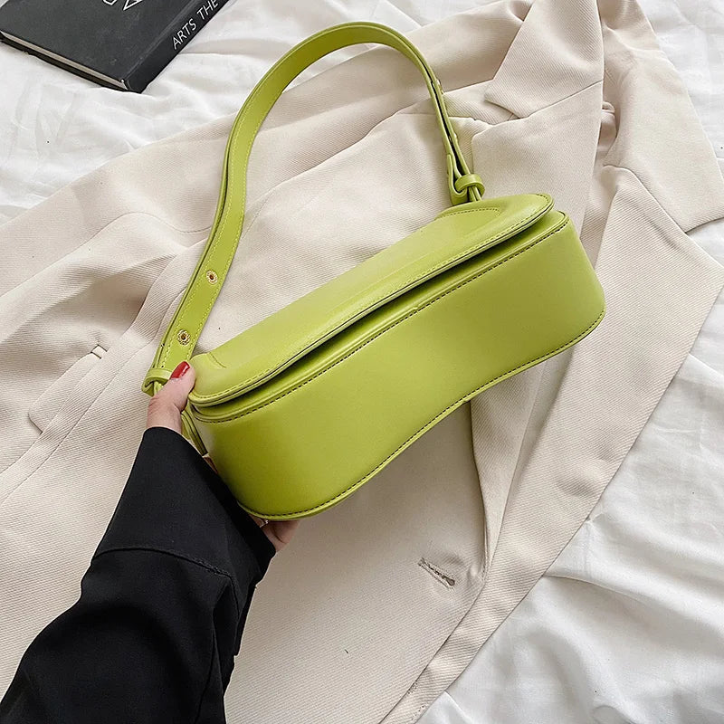 MOODS Flap Crossbody Bags For Women Pure Color