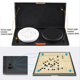 Magnetic Go Game Foldable Weiqi Acrylic Black White