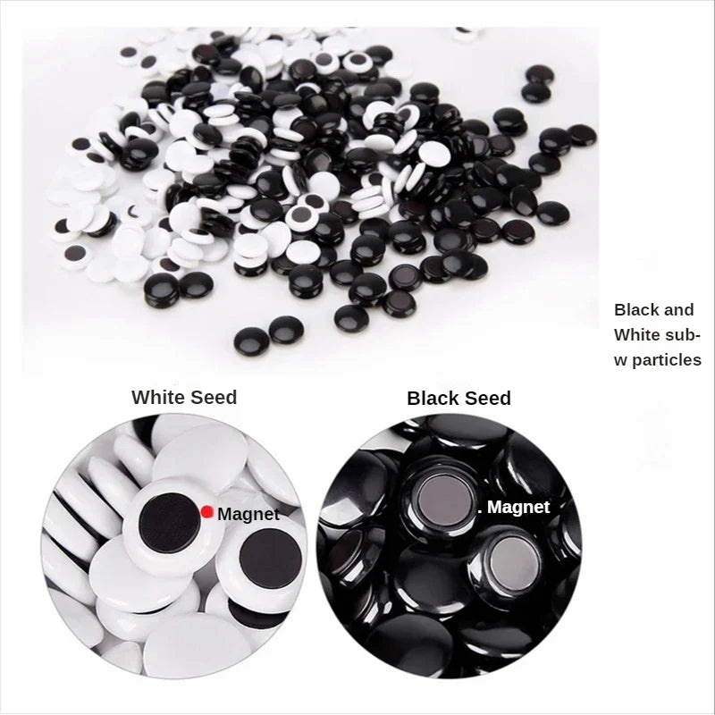 Magnetic Go Game Foldable Weiqi Acrylic Black White