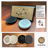 Magnetic Go Game Foldable Weiqi Acrylic Black White
