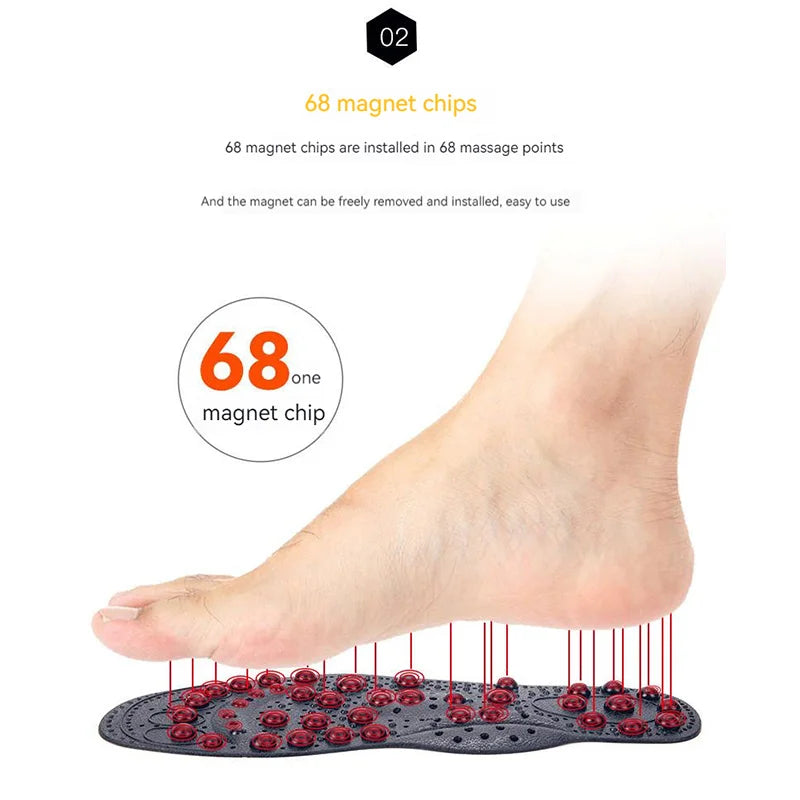 Magnetic Therapy Massage Insoles For Shoes Foot Acupressure