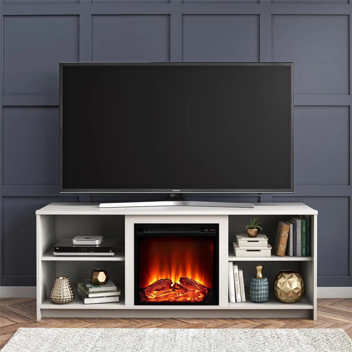 Mainstays Fireplace TV Stand for TVs up to