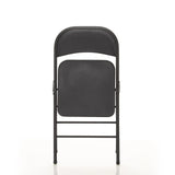 Mainstays Steel Folding Chair (4 Pack), Black outdoor