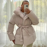 Malina Winter Thick Stand Collar Parkas Women Fashion