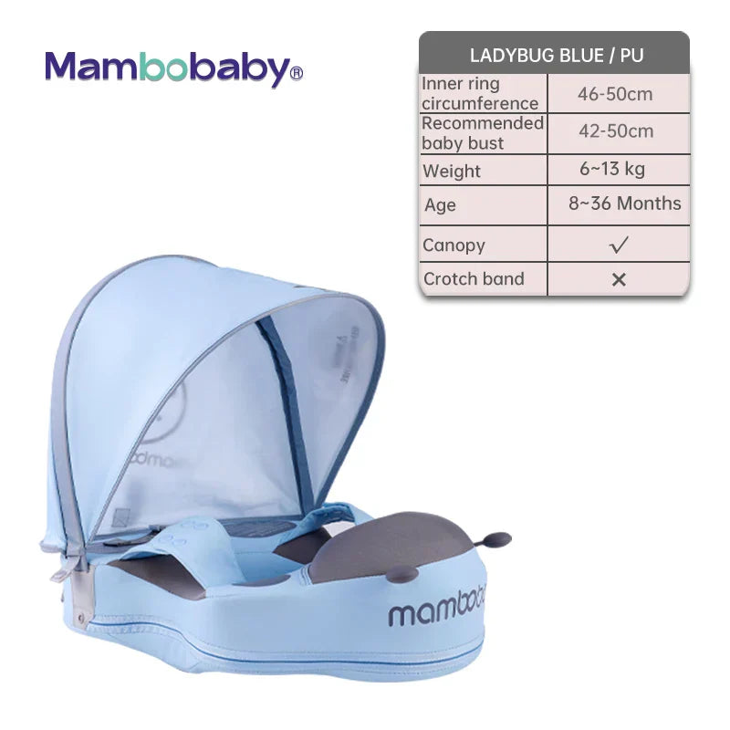 Mambobaby Baby Swimming Float Sunshade Infant Non-Inflatable Pool