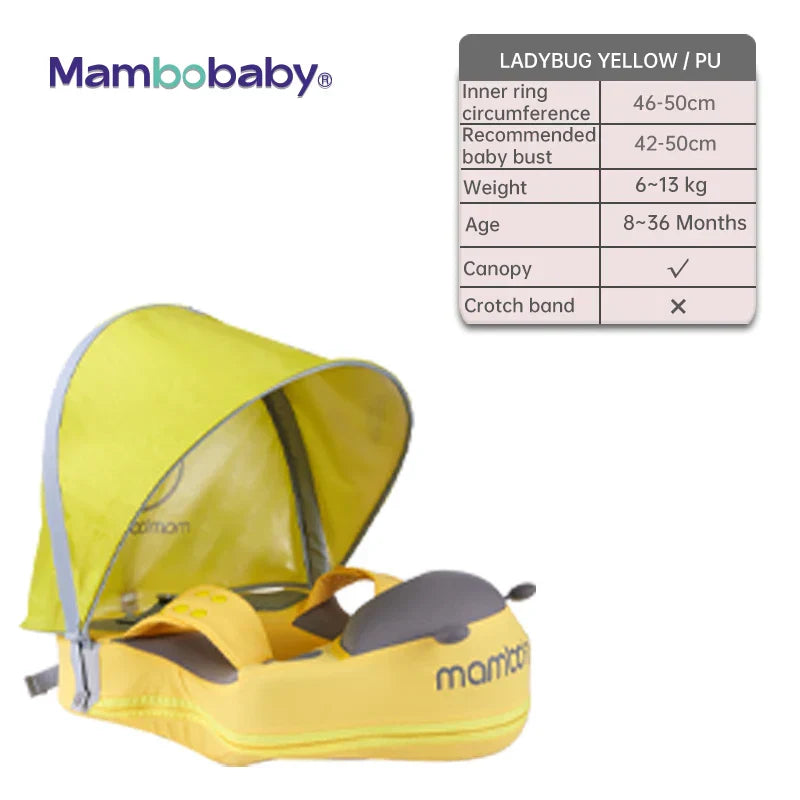 Mambobaby Baby Swimming Float Sunshade Infant Non-Inflatable Pool