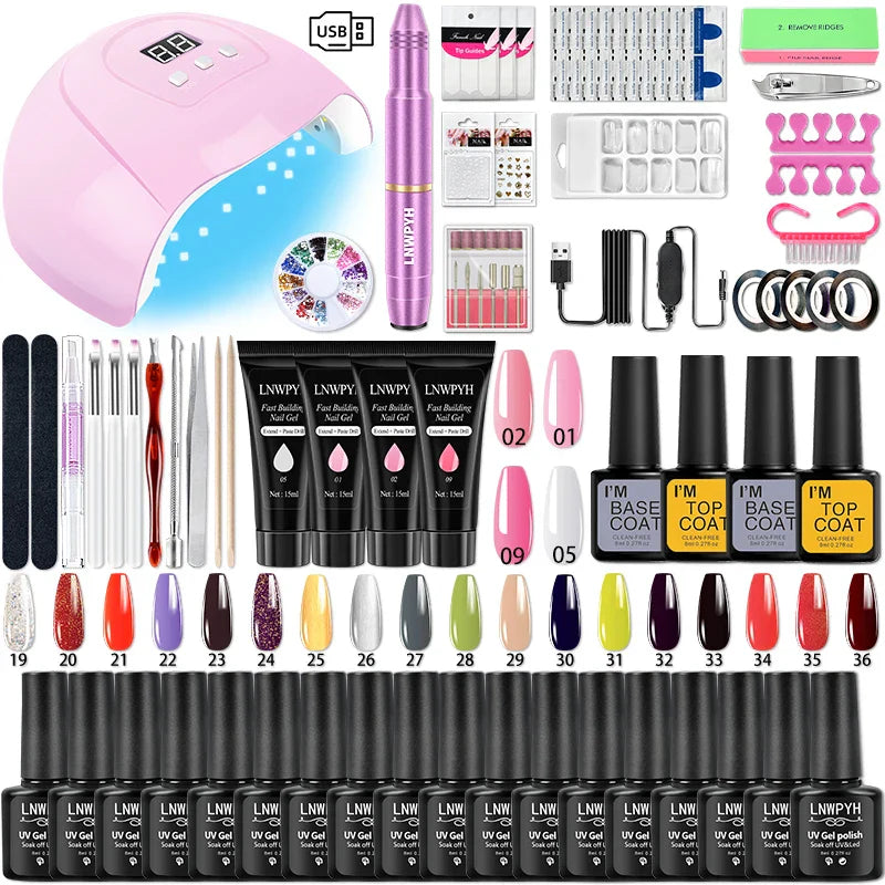 Manicure Set For Nail Extensions Gel Nail Polish