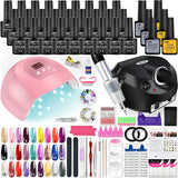 Manicure Set Poly Nail Gel Kit with 36/132W