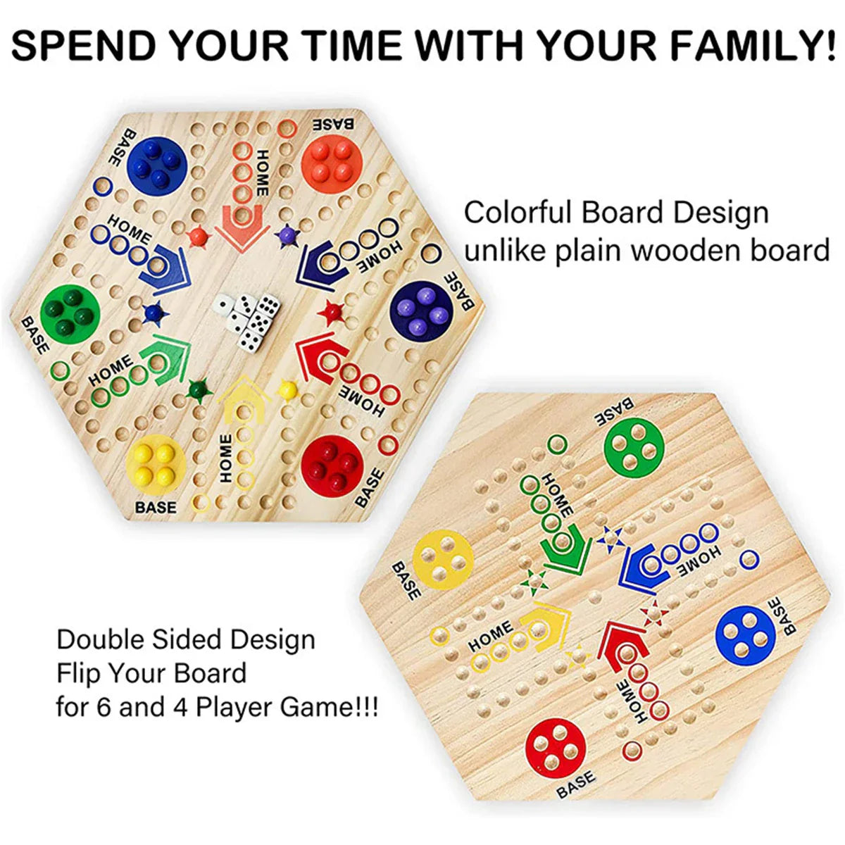 Marbles Board Game Parentchildren Interactive Doublesided Board Game