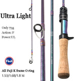 Mavllos Rancy Carbon Ultralight Fishing Rod,Lure 0.6-8g Line