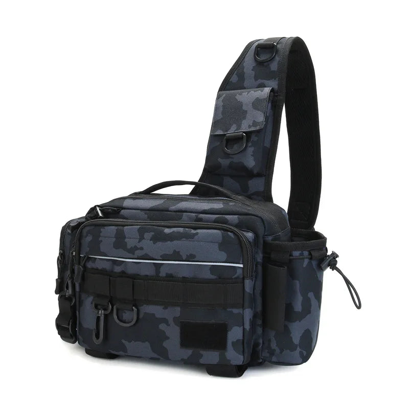 Men Fishing Tackle Bags Single Shoulder Crossbody Bag